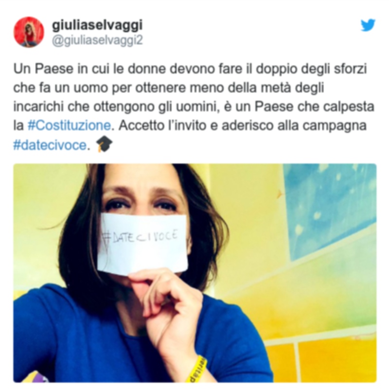 Dateci Voce: Italské ženy požadují hlas v boji Covid-19