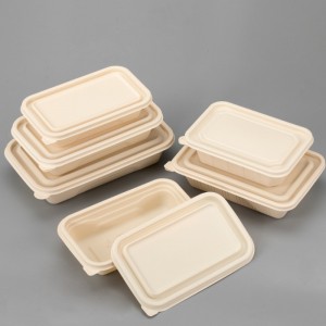 Eco friendly BPA free jednorázové bene to lunch box takeway package box Biologicky rozložitelný potravinový kontejner