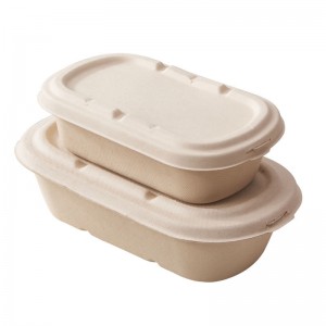 Balení kukuřičného škrobu Balení obědového boxu Compositable Microwavesable Clamshell Take Out Food Containers