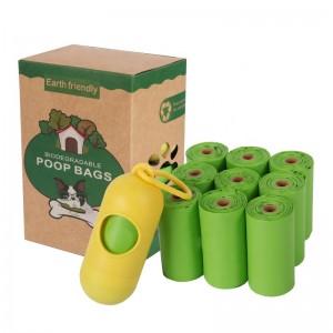 Kompozitní Disposable Pet Poop Bags Eco Friendly Dog Poop Bags kukuřičný škrob Biorozložitelné sáčky