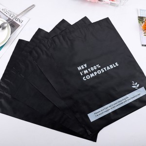 Vlastní design Kompostable Postage Bag Eco Friendly Cornškrob Mailer Bag Biodegradovatelný Express Bag