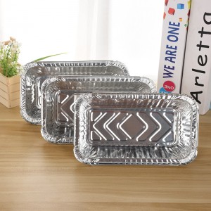 Biologicky rozložitelné Disposable full difference size aluminium foil fast food trays kontejner